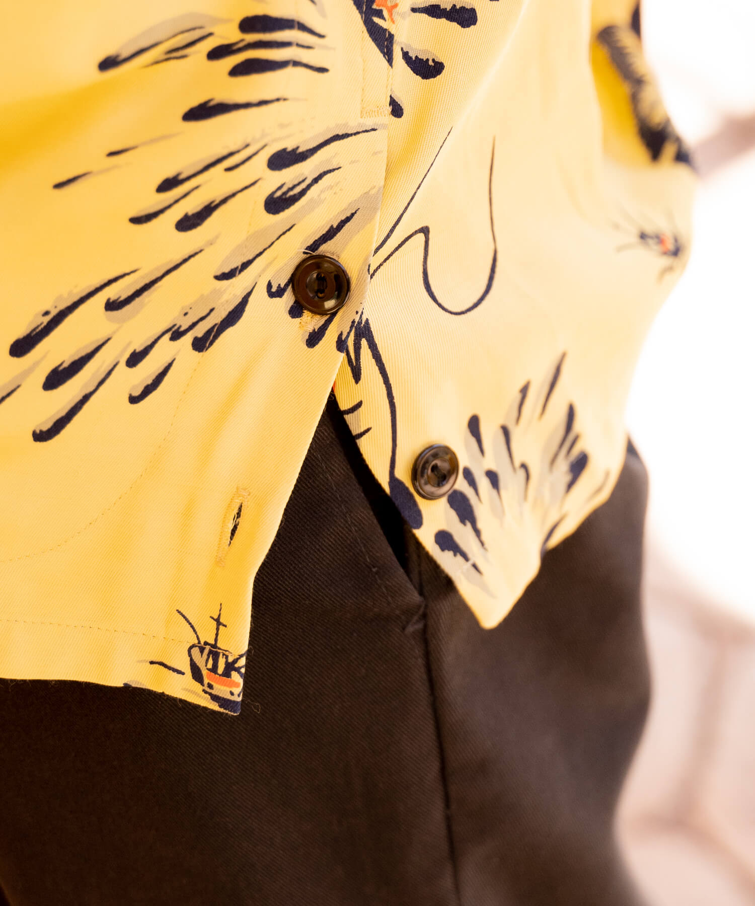 1950's Rayon L/S Shirt Atomic