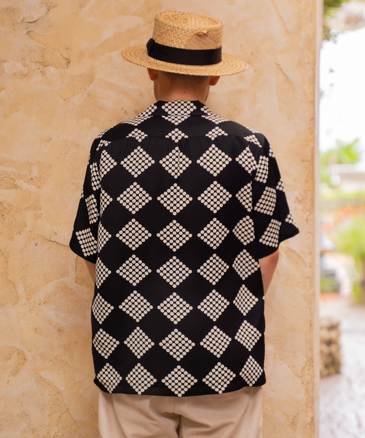 1950's Rayon L/S Shirt Atomic