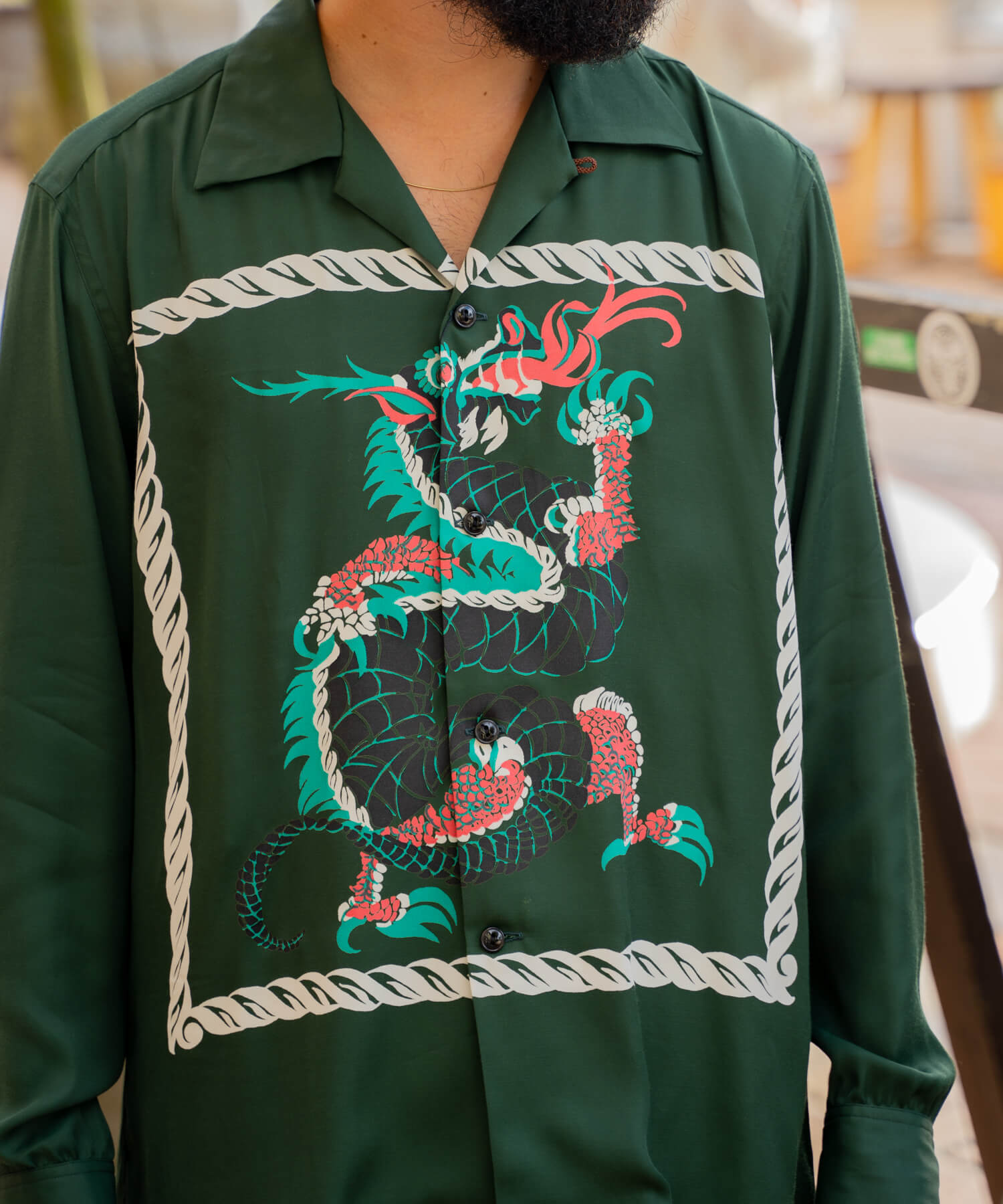Rayon L/S Shirt - Dragon