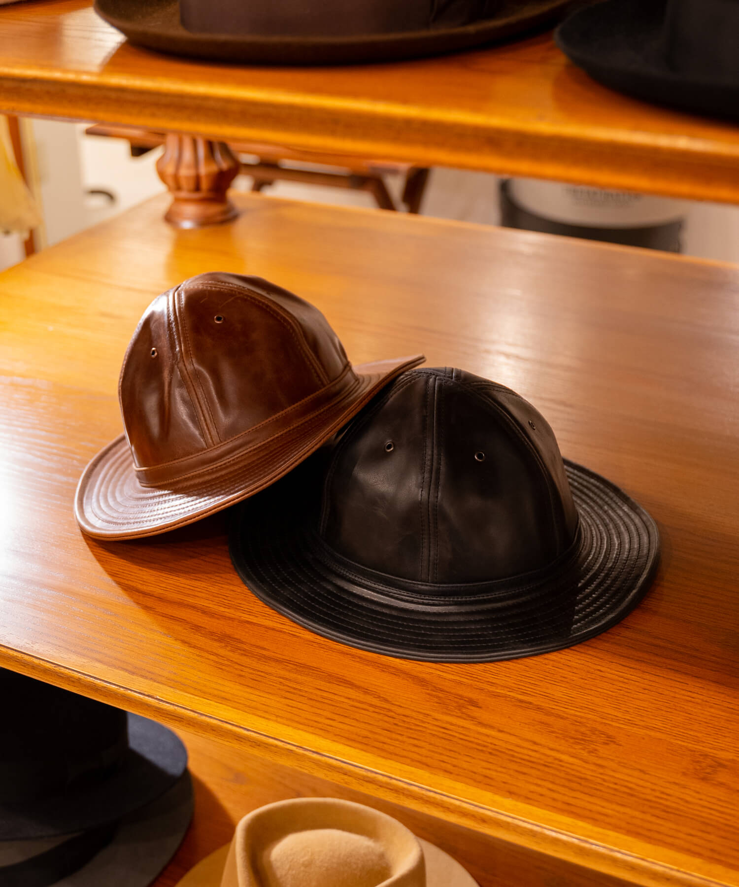 Minerva Leather Fatigue Hat