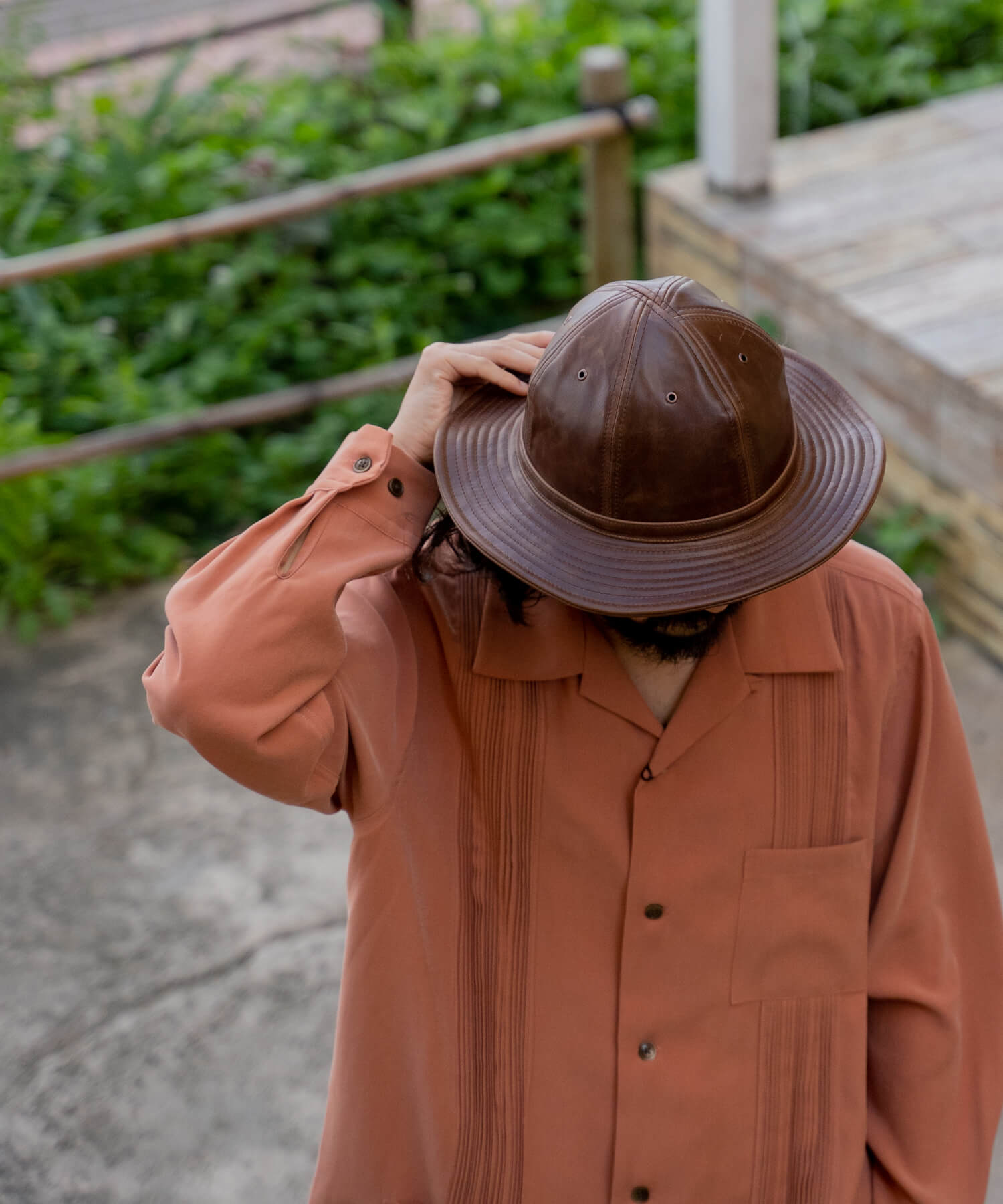 Minerva Leather Fatigue Hat